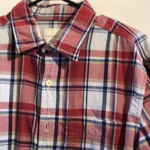 Men’s American Eagle  Super Soft Medium red/blue plaid shirt